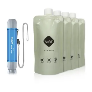 Yuclet Squeeze Water Filter System - Ultimate Portable Hydration