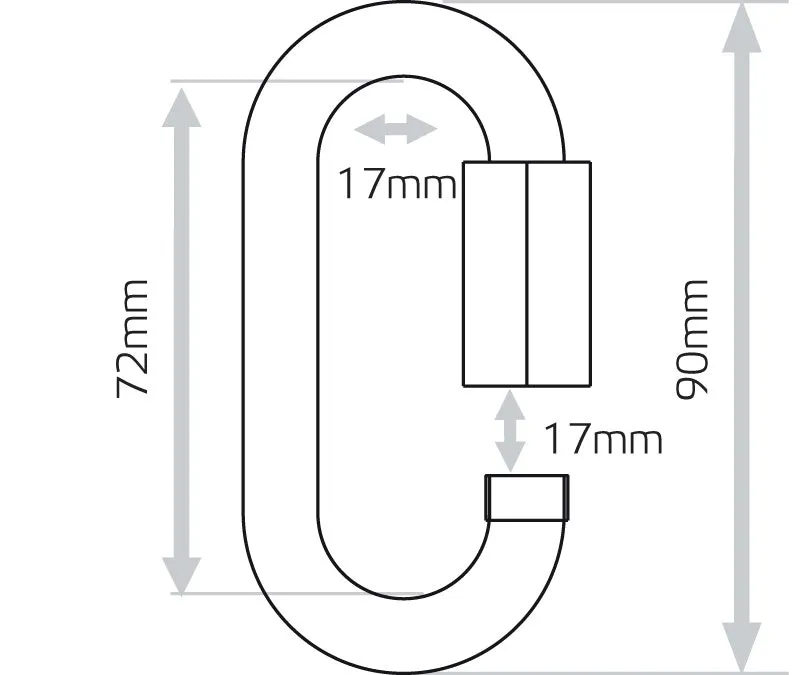 Zero Quicklink Oval Carabiner