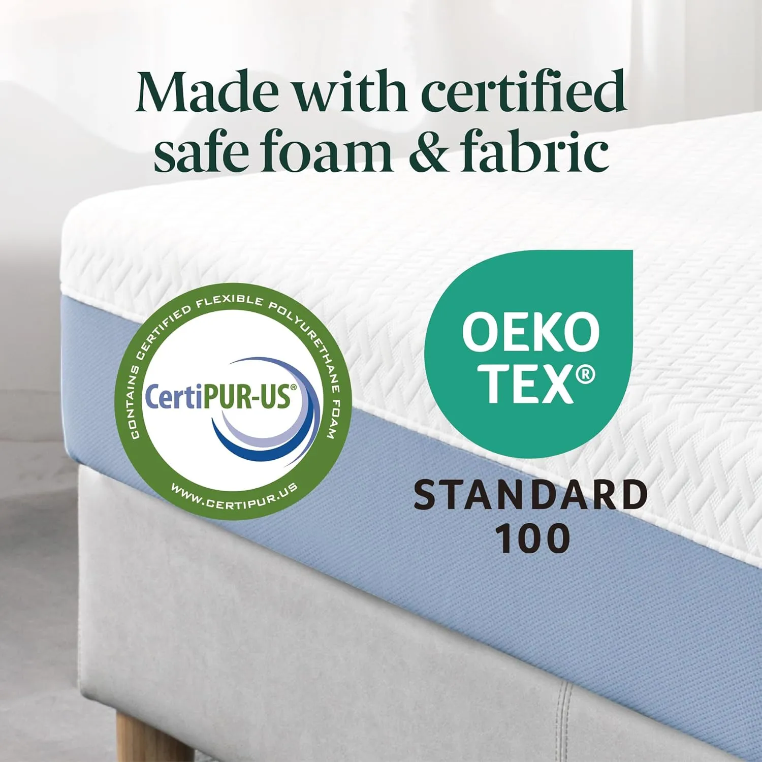 ZINUS 10 Inch Cooling Essential Memory Foam Mattress [New Version], Queen, Fiberglass Free, Medium Feel, Cooling Airflow Memory Foam, Certified Safe Foams & Fabric, Mattress in A Box