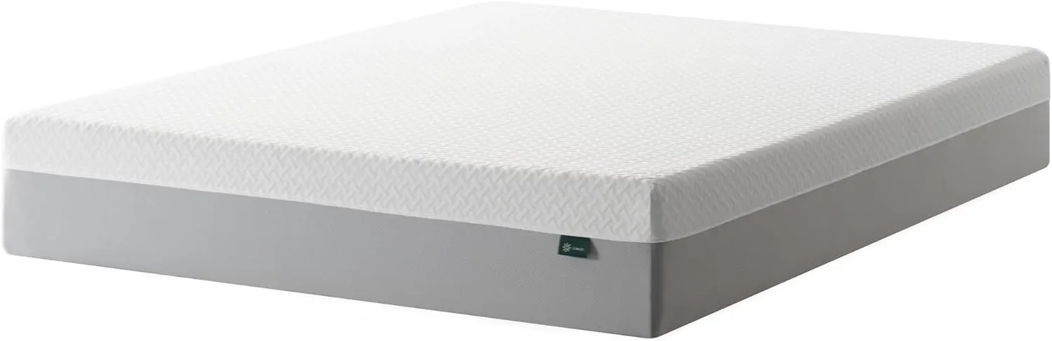 ZINUS 10 Inch Green Tea Essential Memory Foam Mattress [New Version], Queen, Fiberglass Free, Medium Feel, Breathable Airflow Memory Foam, Certified Safe Foams & Fabric, Mattress in A Box