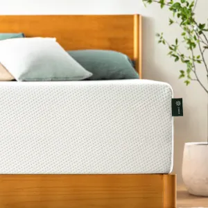 ZINUS 10 Inch Green Tea Memory Foam Mattress [New Version], Queen, Fiberglass free, Medium Firm Feel, Zoned Pressure Relief, Certified Safe Foams & Fabric, Mattress in A Box