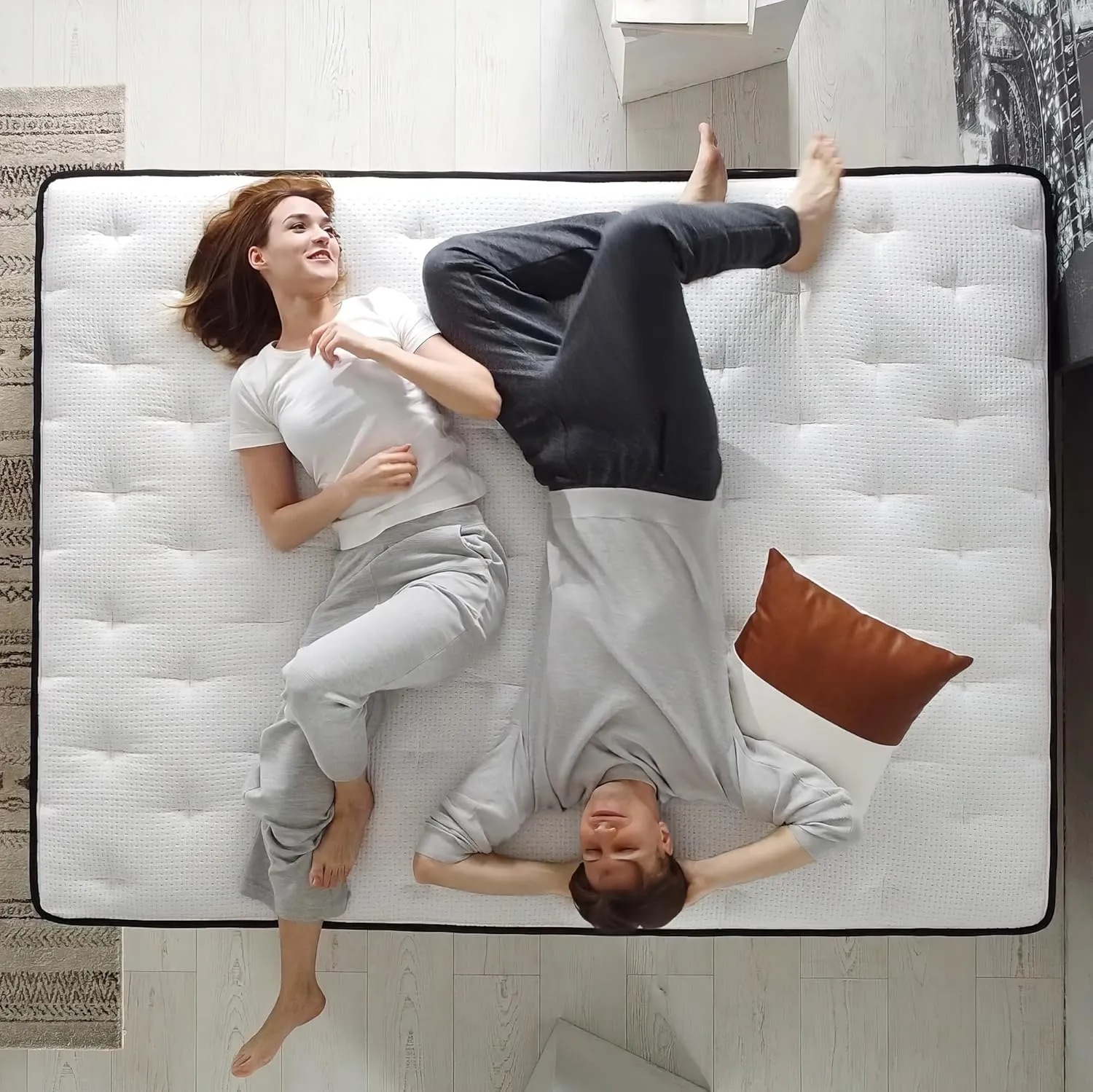 ZINUS 10 Inch True Support Hybrid Mattress [New Version], Queen, Fiberglass Free, Medium Feel, Motion Isolation, Certified Safe Foams & Fabric, Mattress in A Box