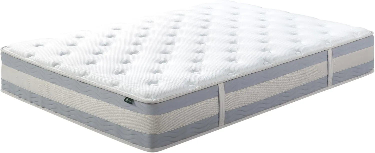 ZINUS 12 Inch Cooling Comfort Support Hybrid Mattress [New Version], Full, Fiberglass Free, Medium Plush, Cooling Motion Isolation, Certified Safe Foams & Fabric, Mattress in A Box