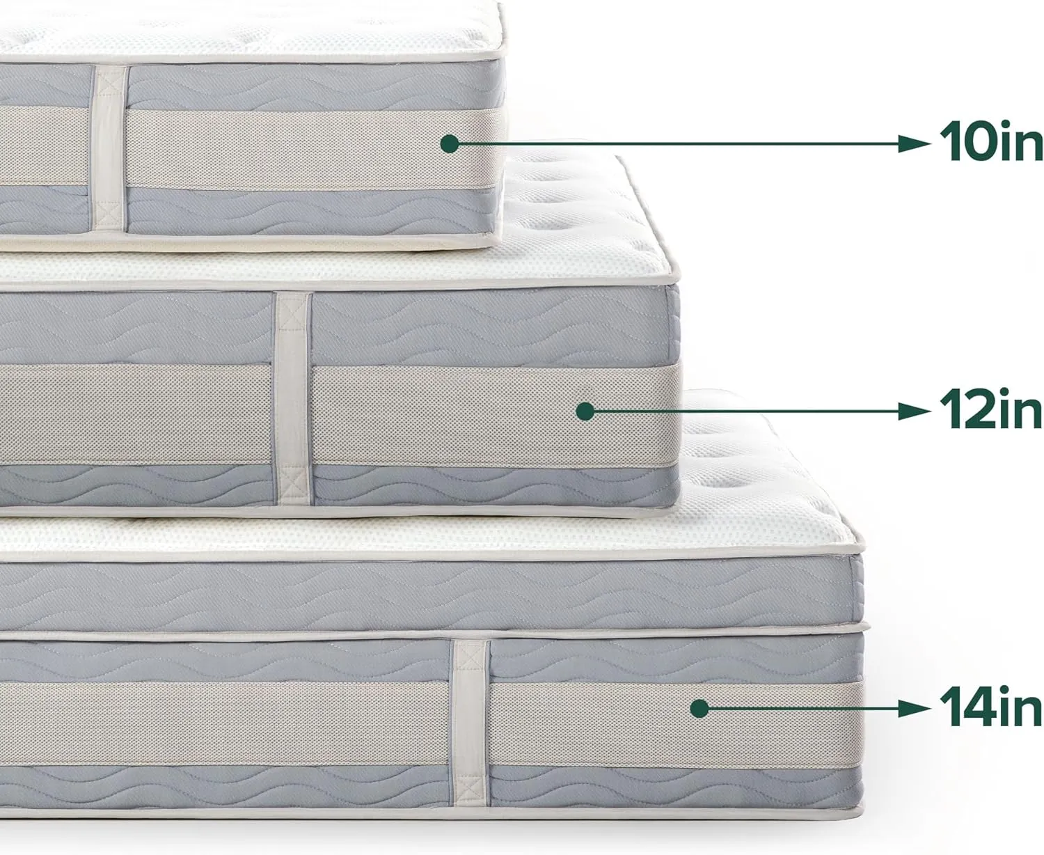ZINUS 12 Inch Cooling Comfort Support Hybrid Mattress [New Version], Full, Fiberglass Free, Medium Plush, Cooling Motion Isolation, Certified Safe Foams & Fabric, Mattress in A Box