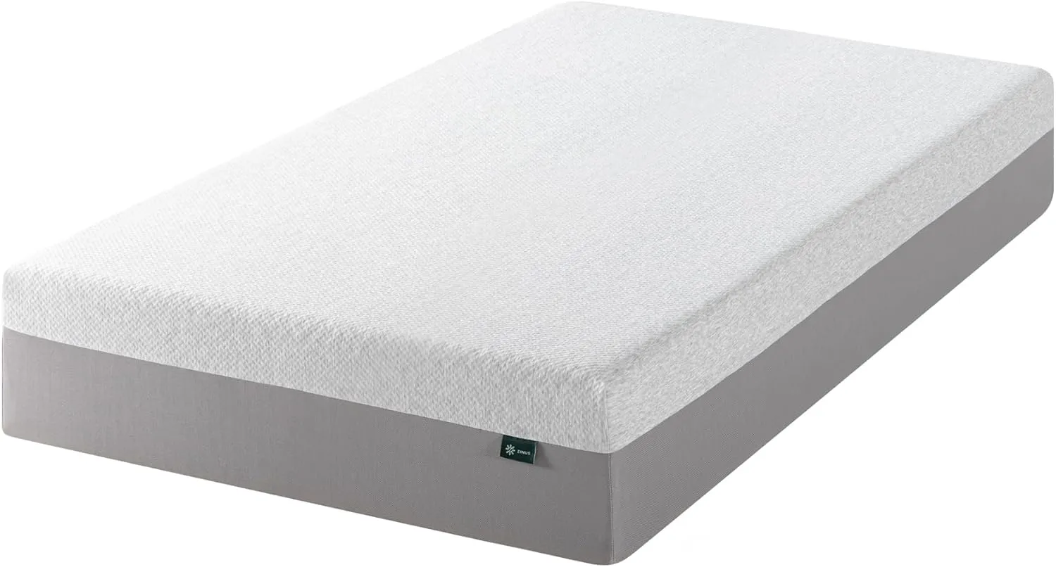 ZINUS 12 Inch Ultima Memory Foam Mattress [New Version], Twin, Fiberglass Free, Medium Firm Feel, Breathable Airflow Memory Foam, Certified Safe Foams & Fabric, Mattress in A Box