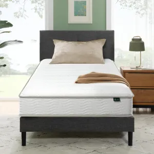 ZINUS 6 Inch Foam and Spring Hybrid Mattress [New Version], Twin, Medium Firmness, Durable Support, Certified Safe Foams & Fabric, Mattress in A Box
