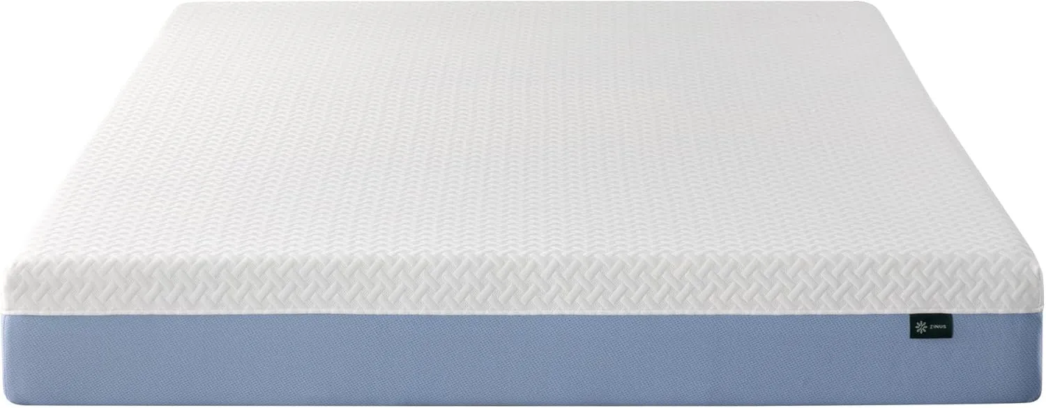 ZINUS 8 Inch Cooling Essential Memory Foam Mattress [New Version], Full, Fiberglass Free, Medium Feel, Cooling Airflow Memory Foam, Certified Safe Foams & Fabric, Mattress in A Box