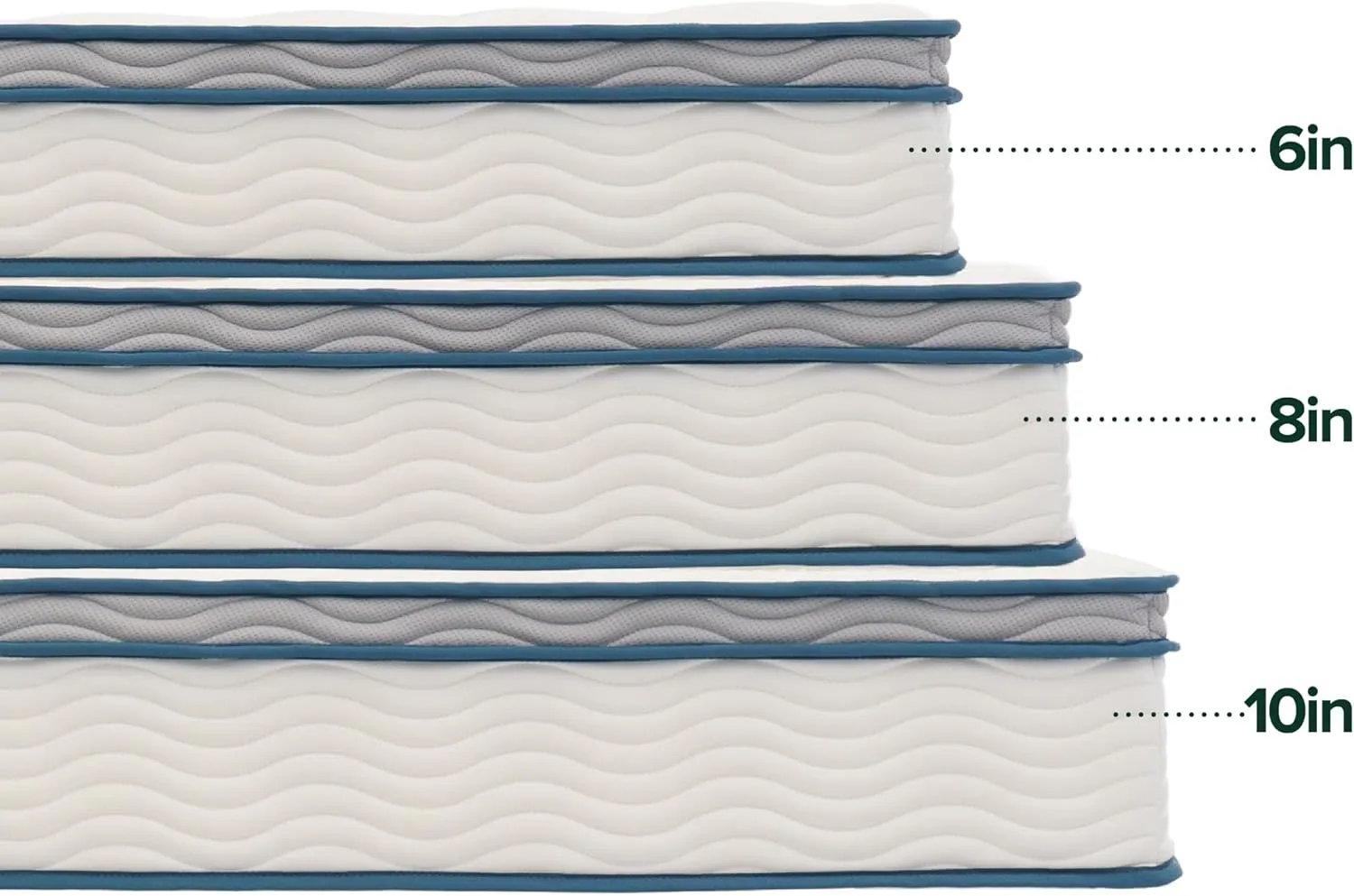 ZINUS 8 Inch Spring Sensation Hybrid Mattress [New Version], Full, Fiberglass Free, Medium Firmness, Durable Support, Certified Safe Foams & Fabric, Mattress in A Box