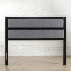 ZINUS Jessica Modern Studio Upholstered Metal Headboard, King