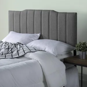 ZINUS Satish Upholstered Headboard Channel Stitched Upholstery, Easy Assembly, Full, Gray