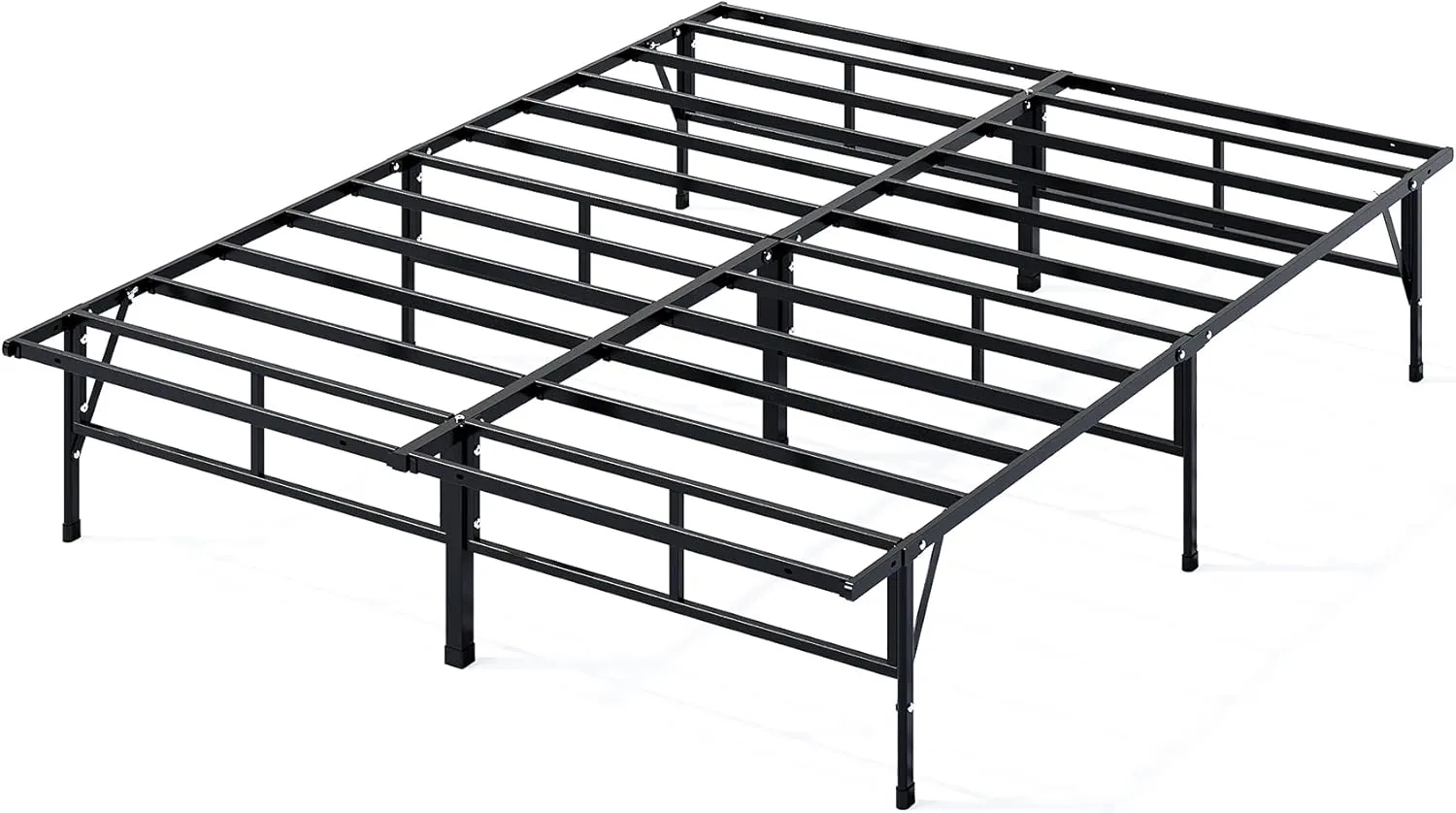 ZINUS SmartBase Compack Mattress Foundation, 14 Inch Metal Bed Frame, No Box Spring Needed, Sturdy Steel Slat Support, Queen